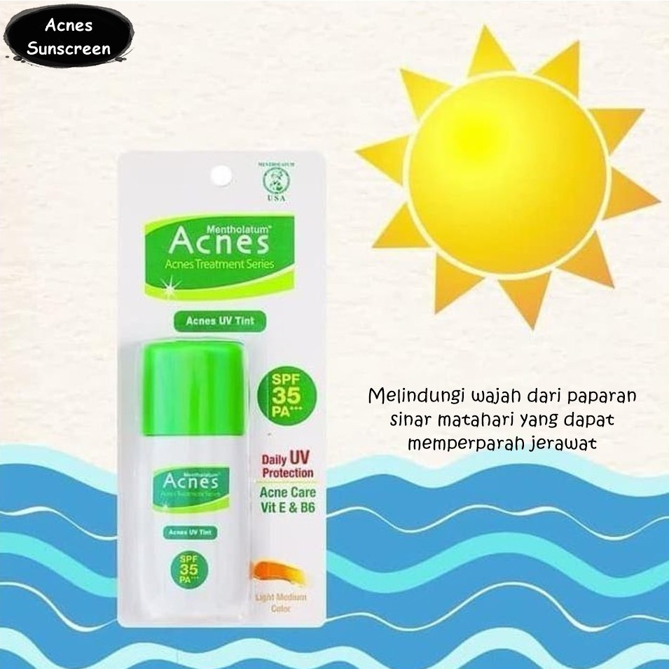 ✨LACIKOSME✨ ACNES UV TINT SPF 35PA+++ - DAILY UV PROTECTION ACNE CARE VIT E B6