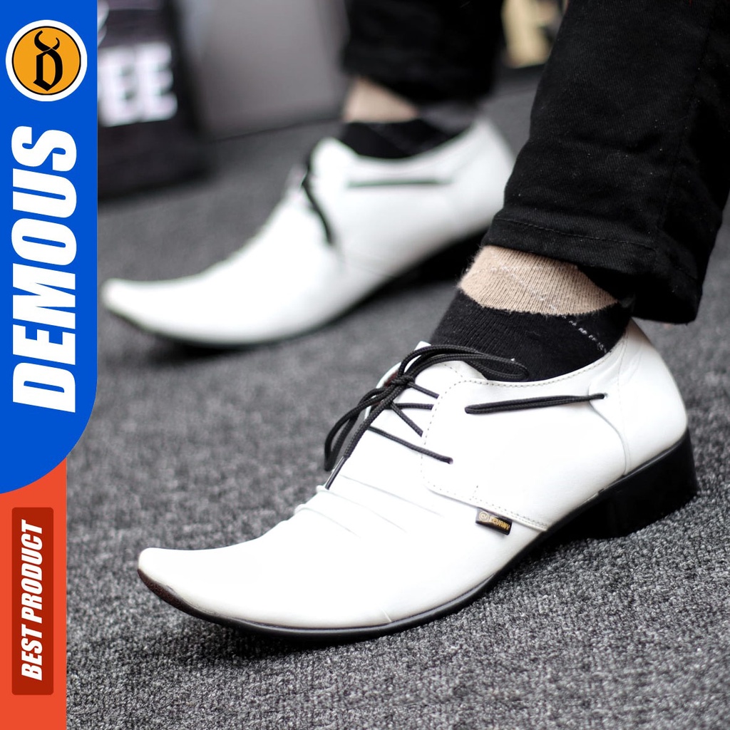 DEMOUS bones - Sepatu Formal Pantopel Kulit Asli Kerja Pria