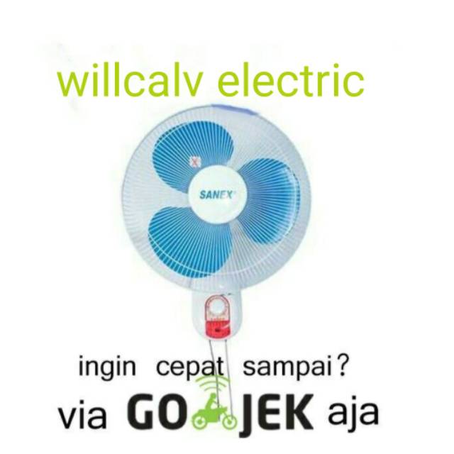 KIPAS ANGIN TEMPEL SANEX 16"  - KIPAS ANGIN TEMBOK SANEX 16" - WALL FAN SANEX 16"