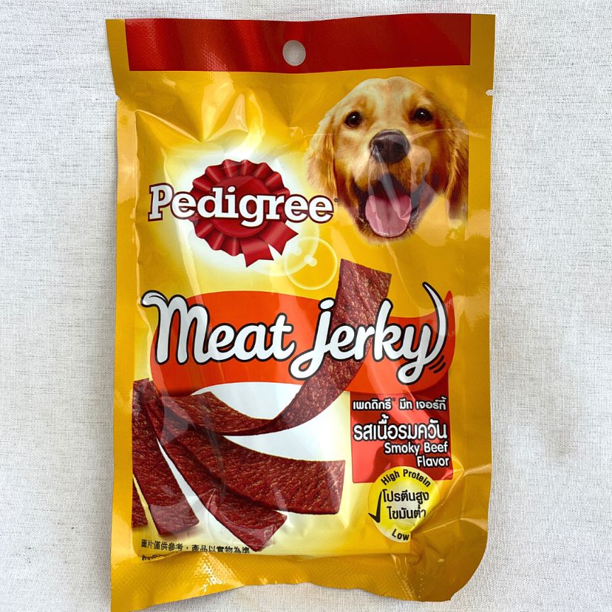 

PEDIGREE Snack Anjing MEAT JERKY Smoked Beef Fly 80gr