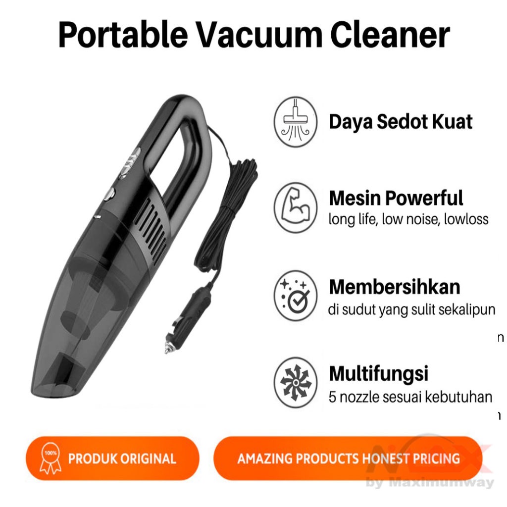 Vacuum Cleaner Alat Penyedot Debu Mobil Listrik 12V /220V listrik PLN 120W Vaccum Cleaner car Mobil Penyedot Debu Mobil Vakum cleaner kleaner claner / vakum kliner / vakum klener / fakum klener / sedotan debu sedot / vacum cleaner