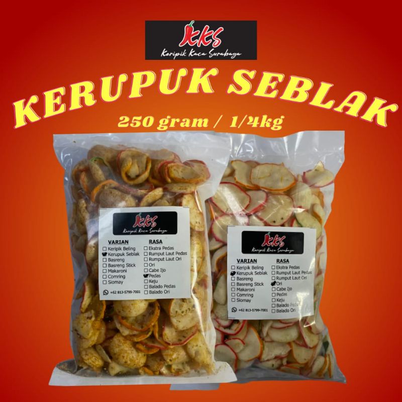 

Kerupuk seblak daun jeruk 1/4kg (250gram)