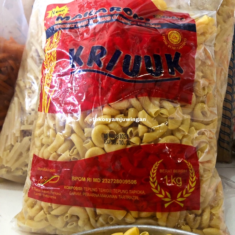 

Makaroni Mentah Goreng satu pack 1kg