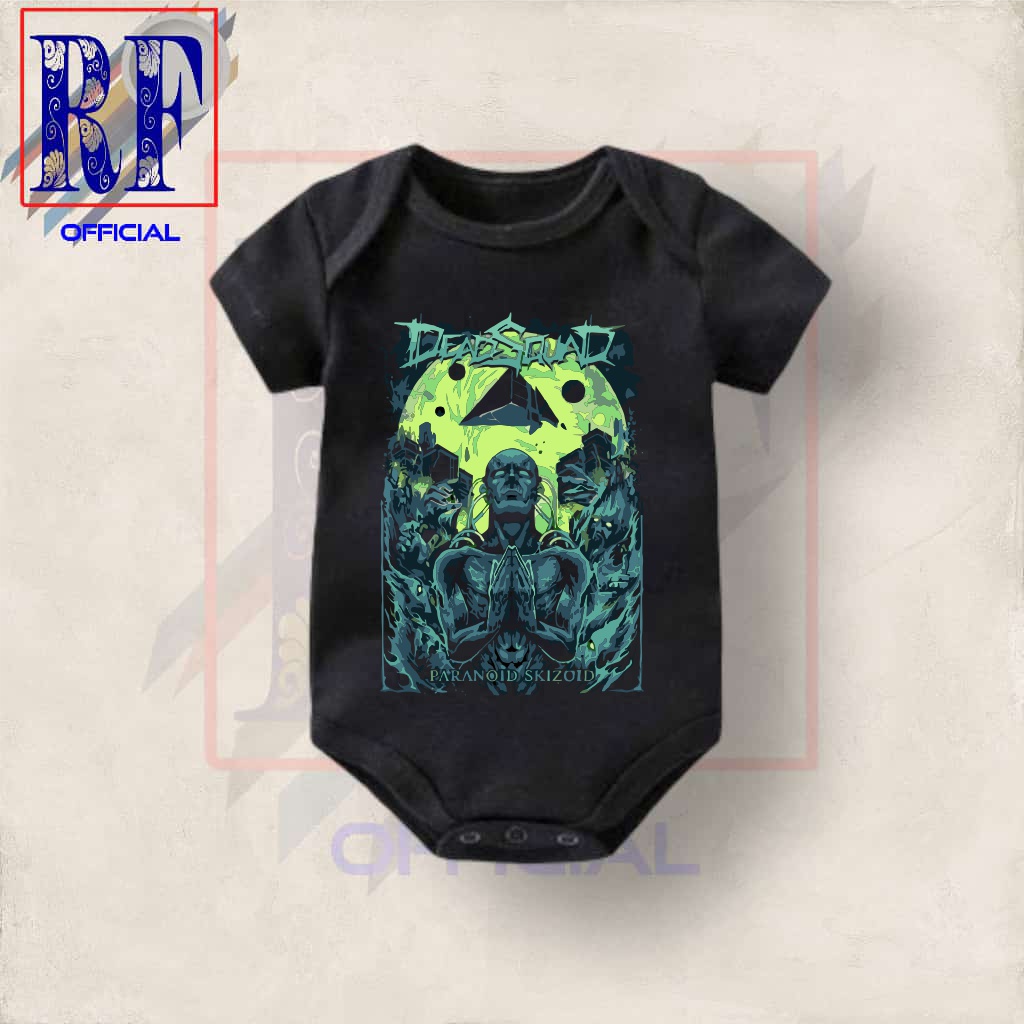 Kaos baju bayi band DEADSQUAD PARANOID SKIZOID jumper baby kids kaus distro logo METAL tee tulisan u