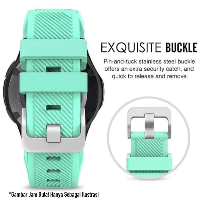 MS3 Tali Jam 22mm Watch Strap Odeva Watch G1 / Servas - Rubber SIlikon Metal Buckle