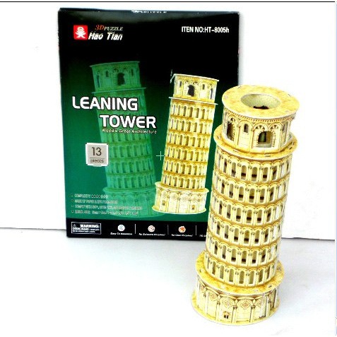 Pisa Tower Miniatur - Puzzle 3 Dimensi