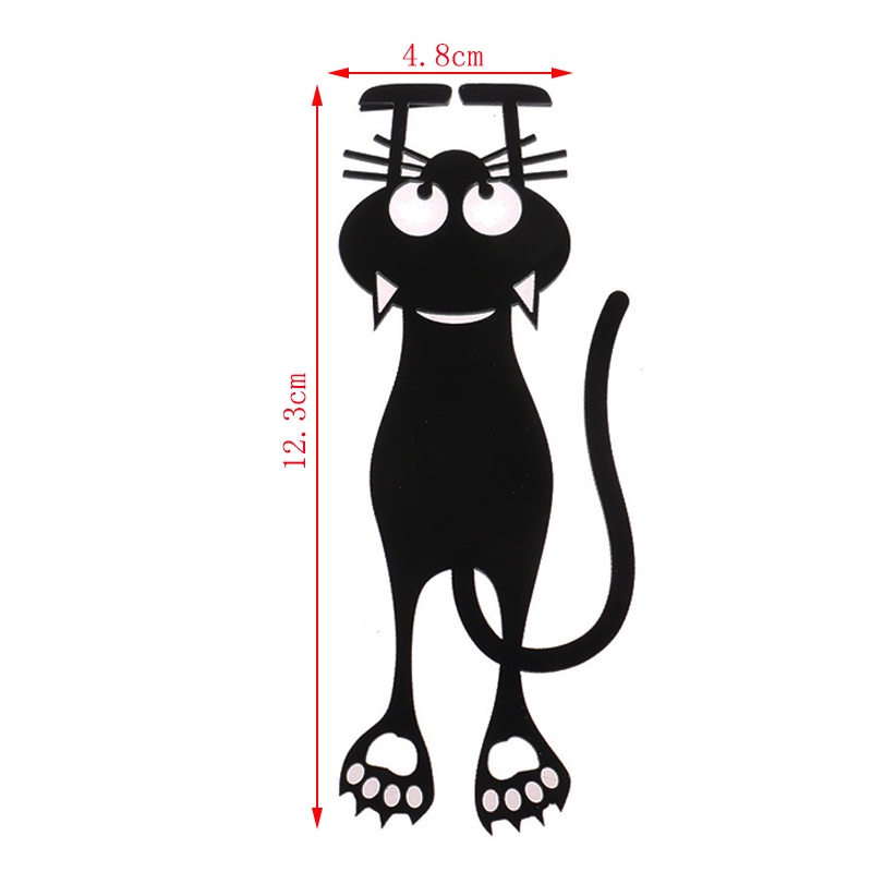 1pc Holder Buku Desain Kucing Hitam Untuk Hadiah