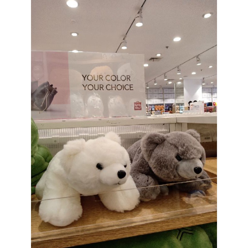 miniso polar bear boneka beruang miniso