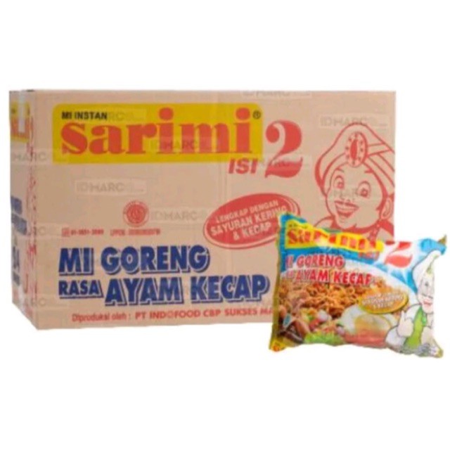 Sarimi Ayam Kecap isi 2 mie instant Dus - GROSIRAN TERMURAH
