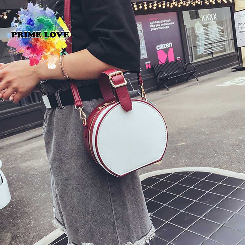 Tas Wanita Selempang Bahu Shoulder Bag cangklong Unik Lucu Model Bulat Kekinian - TW1821