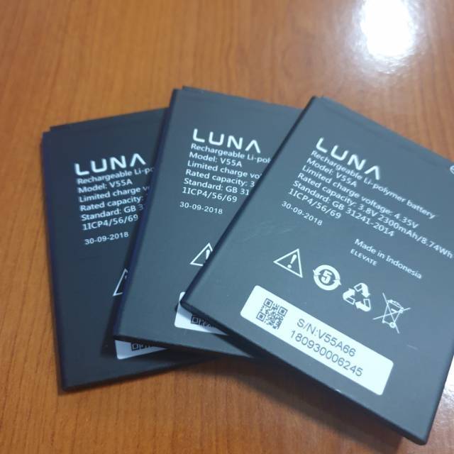 Baterai Battery Luna V55a Shopee Indonesia