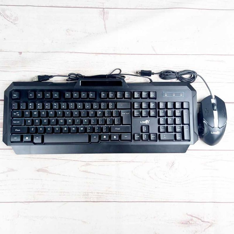 [ PROMO TERMURAH ] LDKAI Gaming Keyboard Gaming LED with Mouse