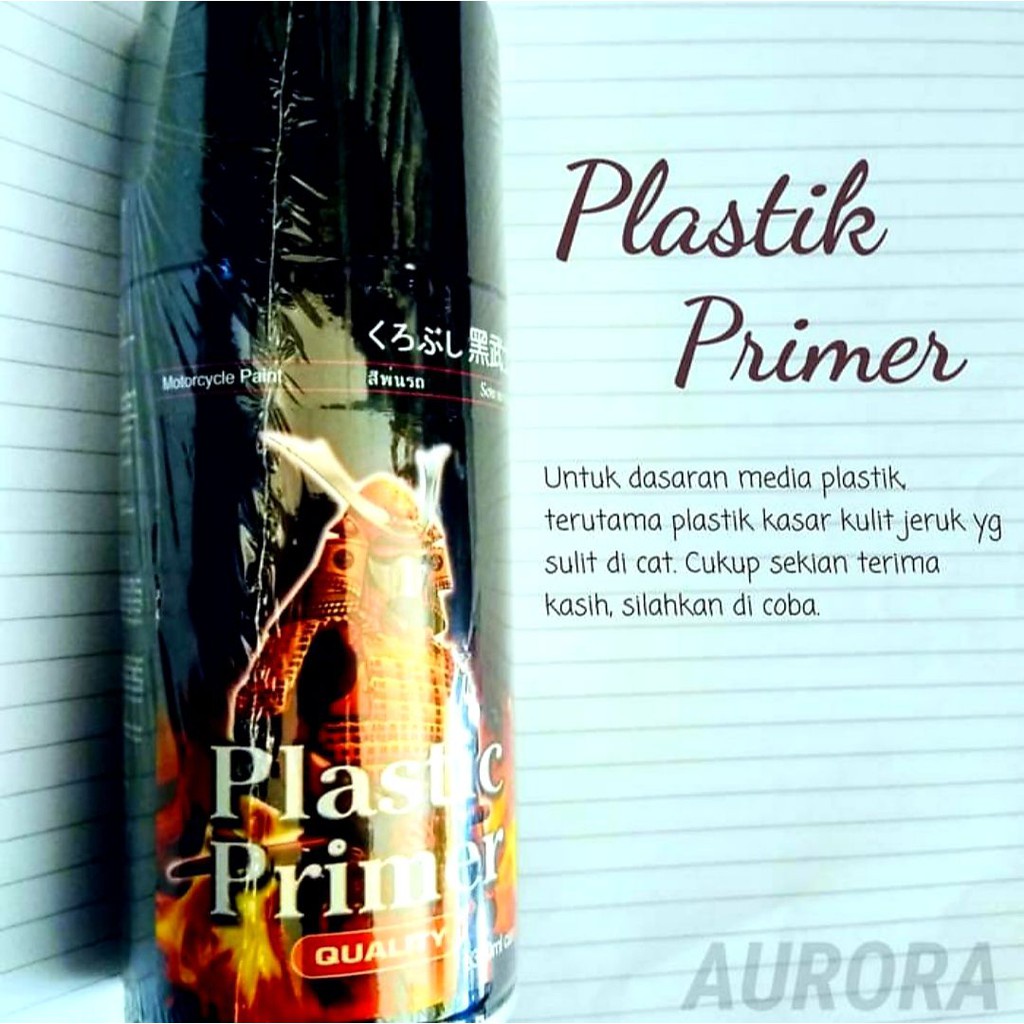 Pilox Pylox Samurai PP Plastik Primer KPP Dasaran Plastic Kasar Kulit Jeruk Seperti Spion Slebor