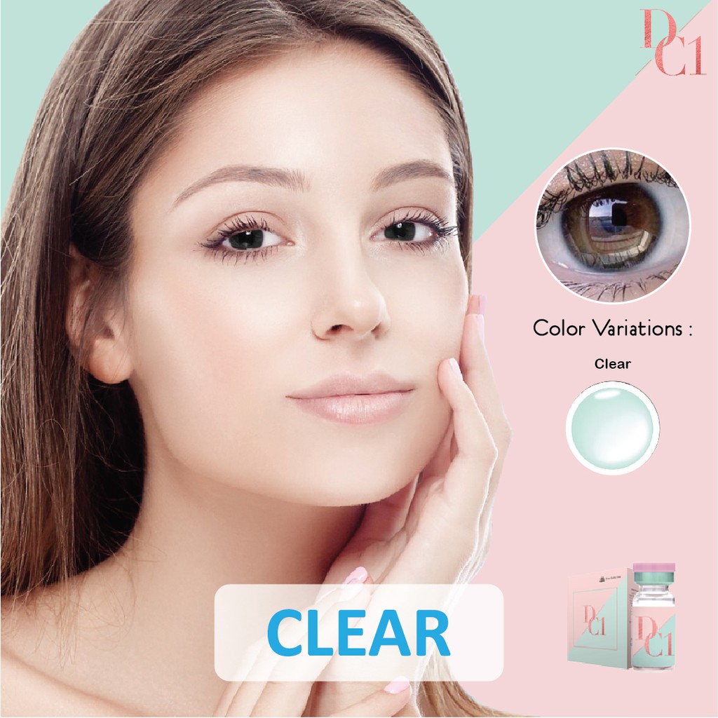 DC1 Softlens Clear / Lensa Kontak / Lensa Bening-Natural / Normal Minus