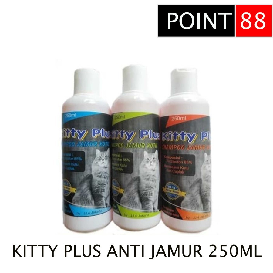 Shampoo KITTY PLUS Anti Jamur &amp; Kutu 250ml