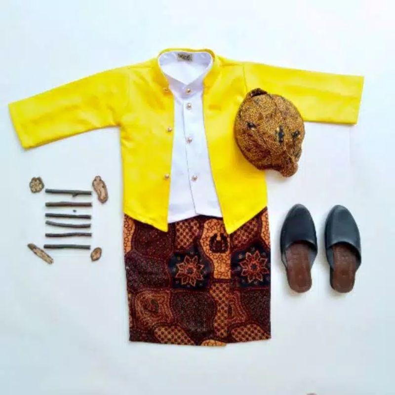 BESKAP OVJ / BAJU DALANG ANAK & DEWASA WARNA KUNING