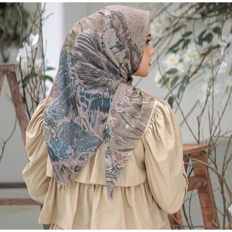Farsha Series Voal (Khaki) - Buttonscarves
