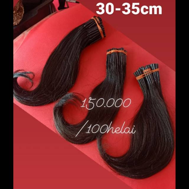 30-35cm Hair Extension/ Rambut Sambung
