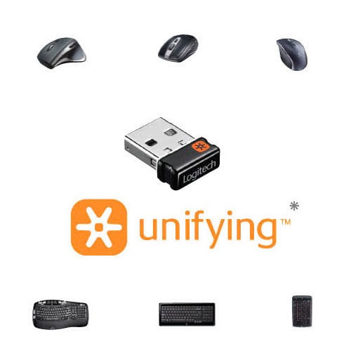 Dongle USB Logitech Wireless Receiver Unifying Mouse Keyboard