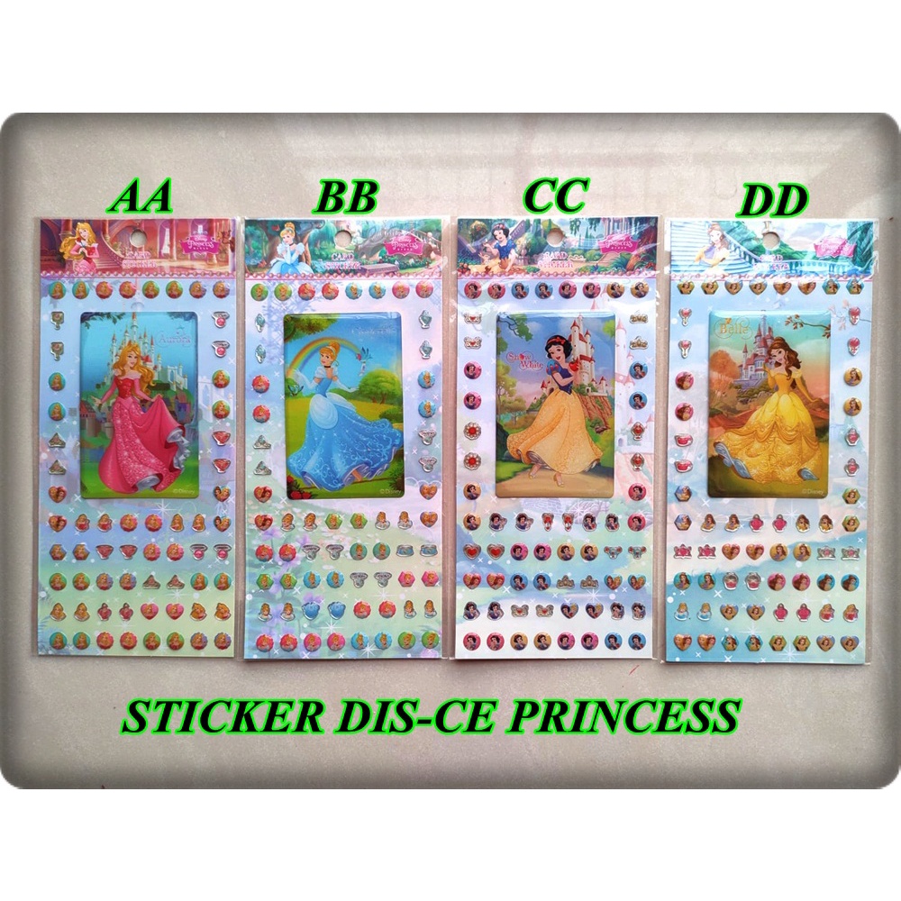 

Stiker Sticker Tempel Princess Aurora Cinderella Snow White Belle