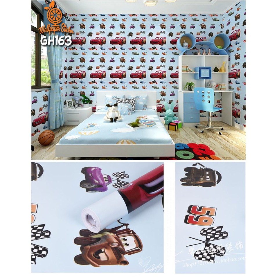 Wallpaper Dinding Kamar Tidur Wallpaper Dinding Shabby Bunga Wallpaper Dinding 3D 45cmx10meter Wallstiker-GH163