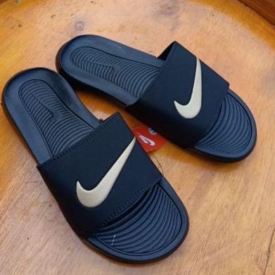 Big Sale Sandal Slop Pria Big Size premium Hitam putih Nike victory sandal slide sendal slip on sand