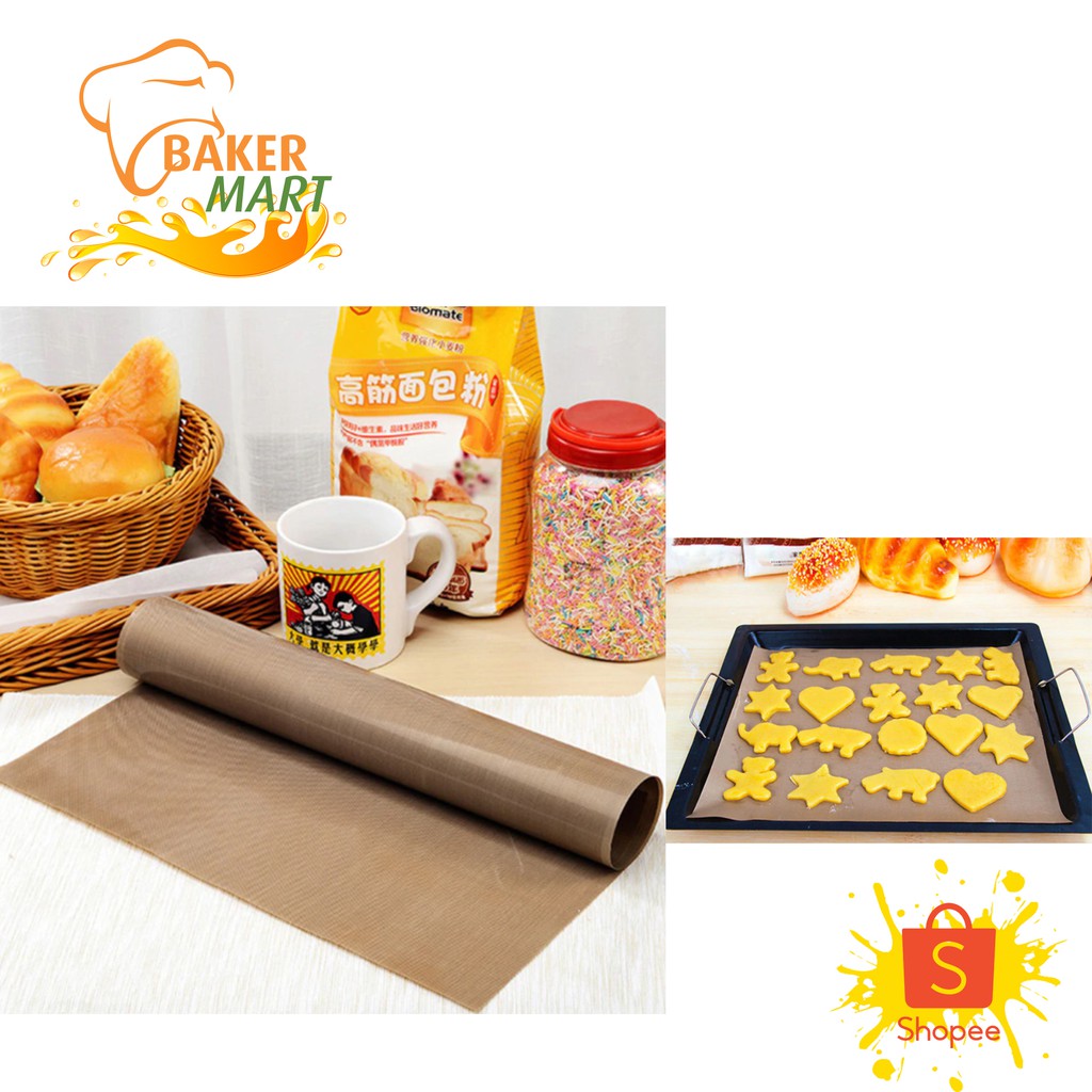 Silpat Baking Matras Coklat/Kain Panggangan 40x60cm