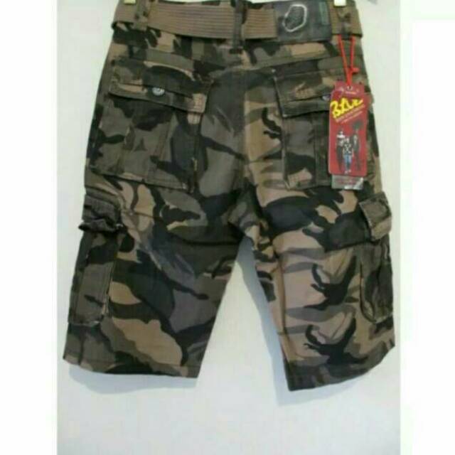 Celana Loreng Import Pendek Cargo Elite Army Original 100%