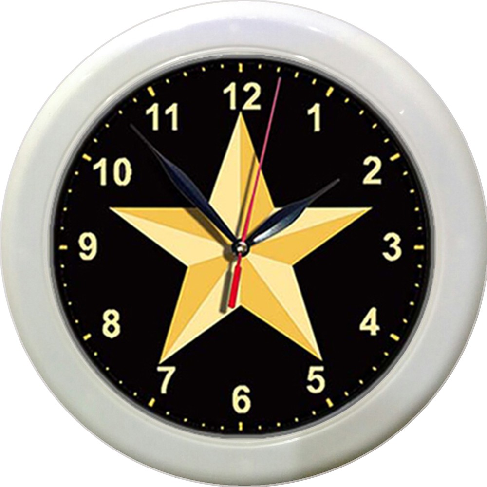 JAM DINDING BINTANG   (DIAMETER 30CM)