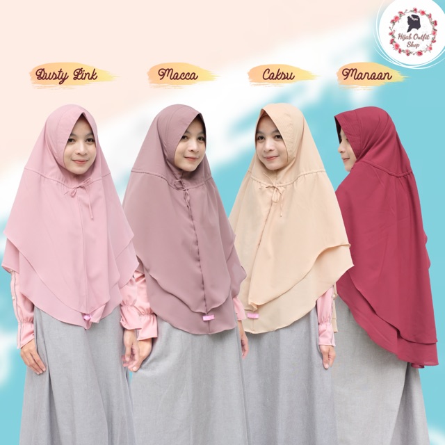 Khimar Nafisa / khimar 2 layer soft pet antem