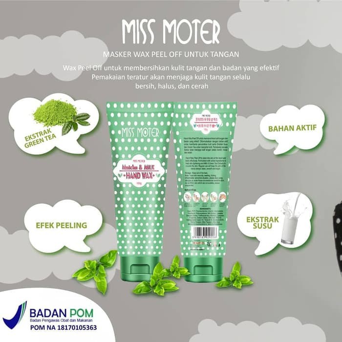 [SYB] MISS MOTER HIJAU PEEL OFF BPOM | SYB WAXING HATOMOGI MATCHA