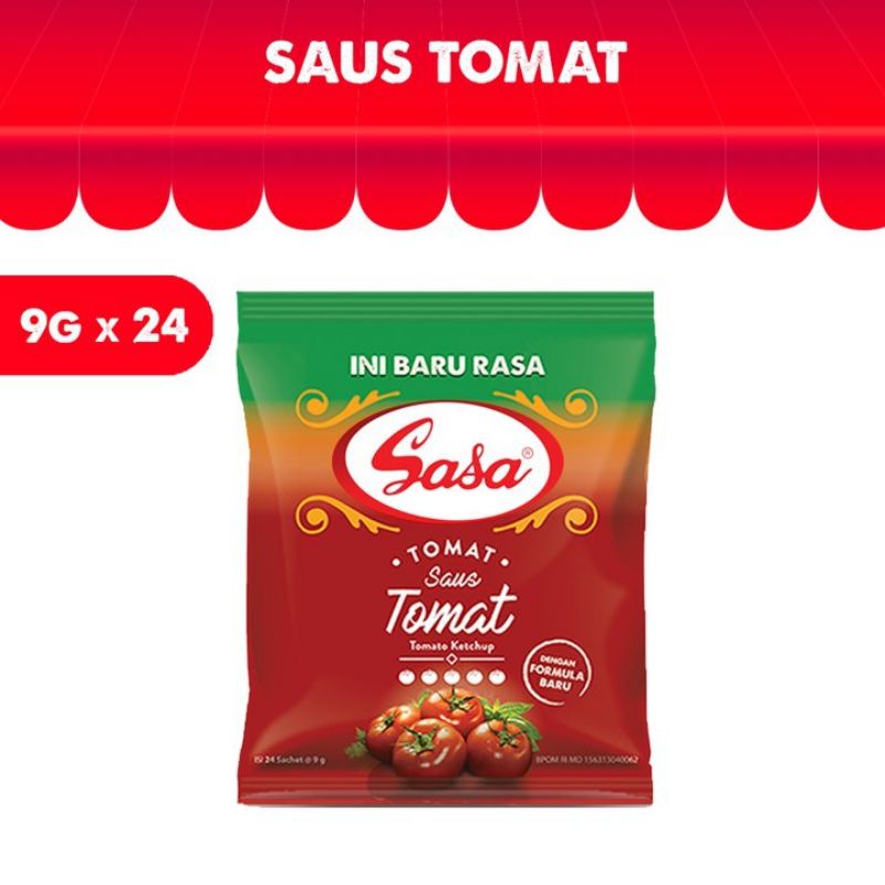 

Sasa Saus Tomat Sachet Renceng 8 gr isi 24