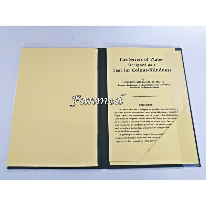 Buku Ishihara Tes Insihara Alat Tes Buta Warna ISHIHARA