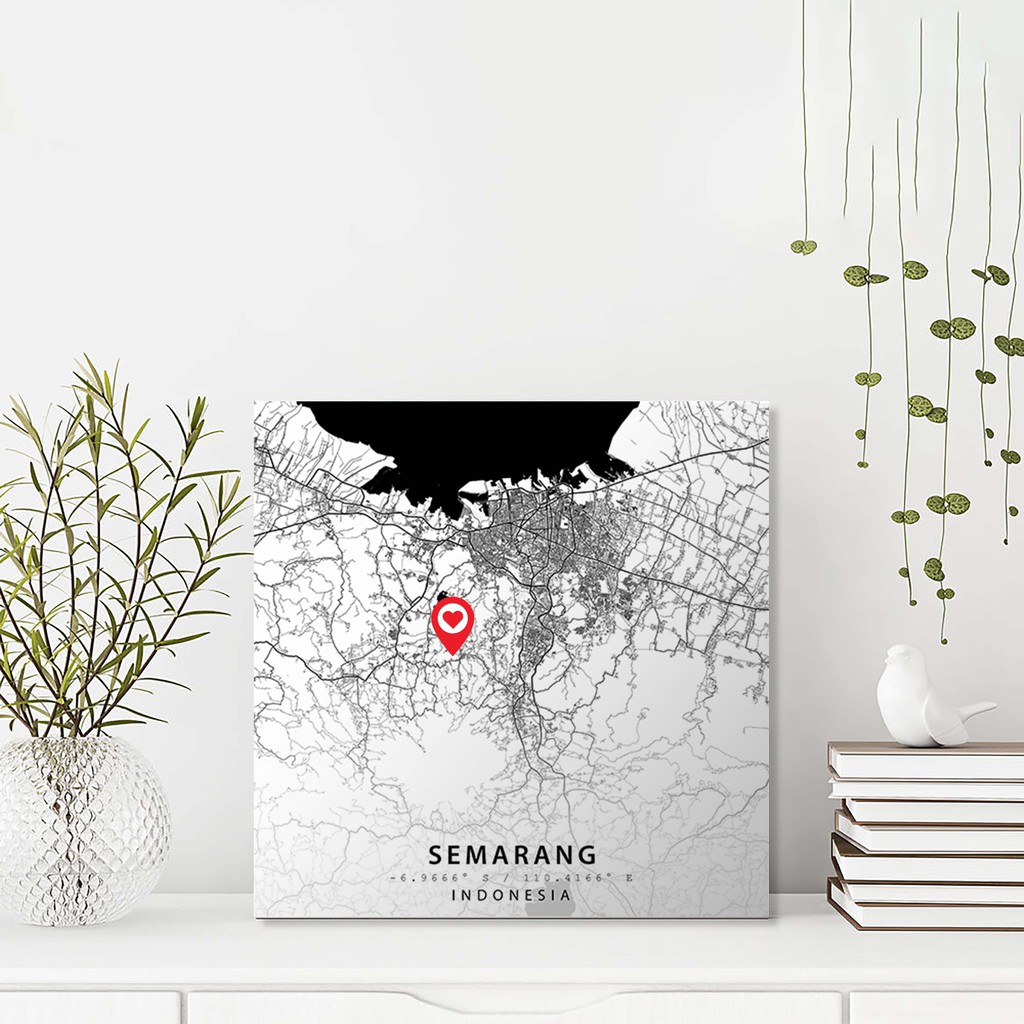 

Map Art Minimalist - Semarang