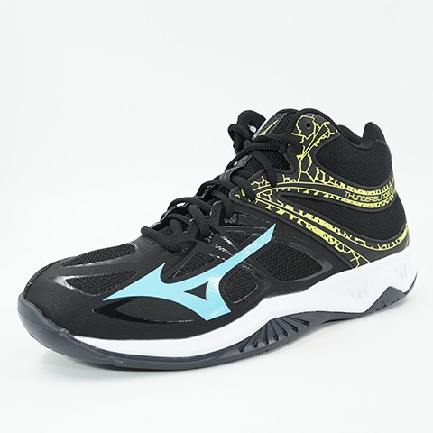 Sepatu Volley Mizuno Original Thunder Blade 2 MID Black V1GA197523 BNIB