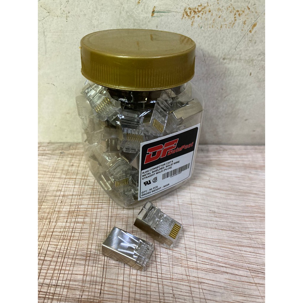 Data Fast Connector RJ45 Cat6 Besi (Isi 50 pcs)