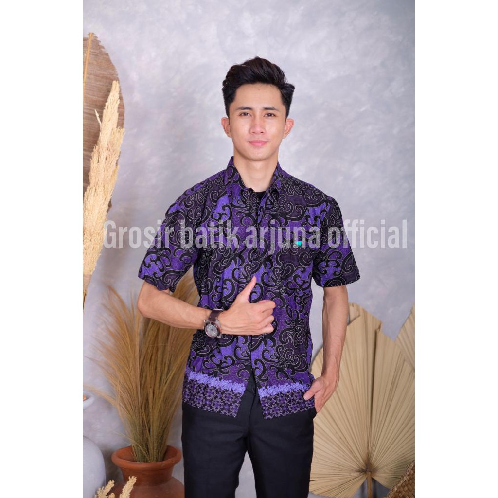 BATIK LAKI LAKI LENGAN PENDEK M L XL XXL XXXL