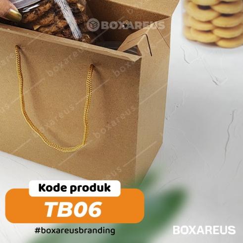 

Box Toples Kue Kering Packaging Kotak Cookies Kemasan | TB06 Brown