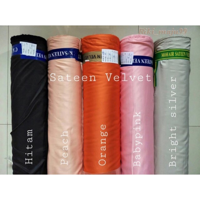 GROSIRAN !!! Kain Velvet Valentino Grade A ( Harga Per 1 Roll )