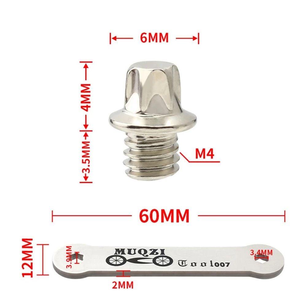 Lanfy Baut Pedal Sepeda Bersepeda 50PCS Bagian Sepeda Pedal Bagian Dengan Kunci Pas Pedal Sepeda Pedal Skid-proof Studs