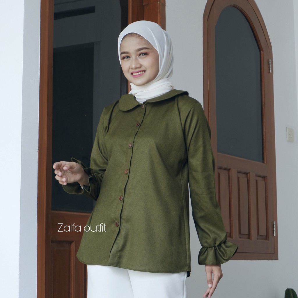 BLOUSE MEDINA by ZALFA OUTFIT / blouse wanita murah / blouse kekinian-3