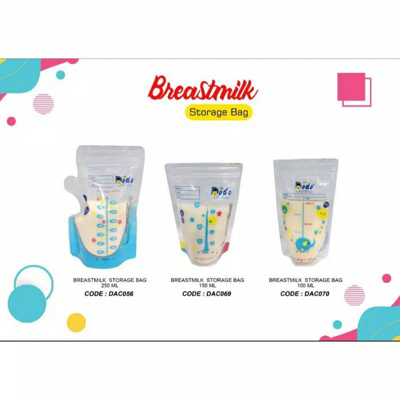 ☃Cutezz_Ching1☃Dodo Breastmilk Storage Bag 30 Bags 100ml/150ml/250ml