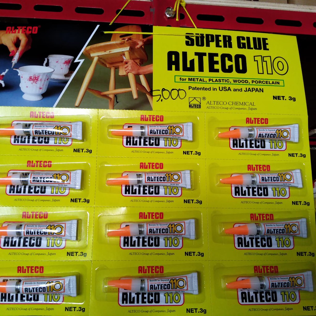 

ALTECO Lem Alteco 3gr Super Glue Lem Kayu / Lem Serbaguna