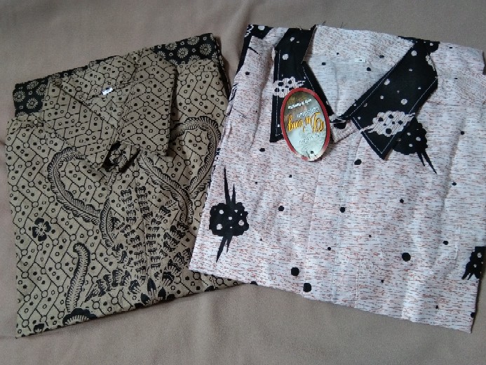 Bswart Batik Hrb026 Kenongo Hem Pendek Padi Pekalongan M L Xl Batik Pria Murah Modern Grosir