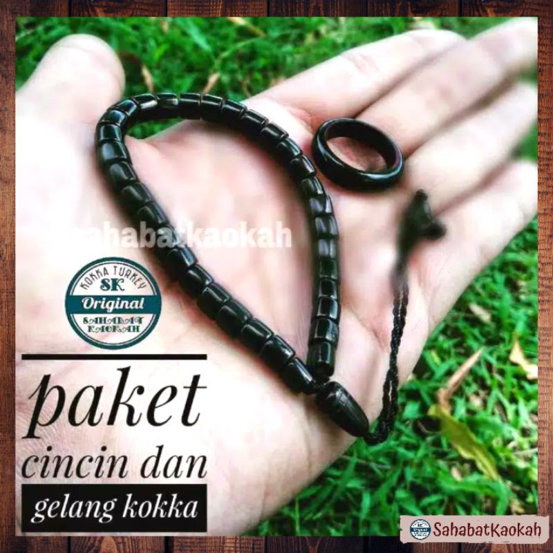 PAKET MURAH  Gelang Dan Cincin Kokka Asli Kayu Import Original | Aksesoris Fashion Harga Grosir