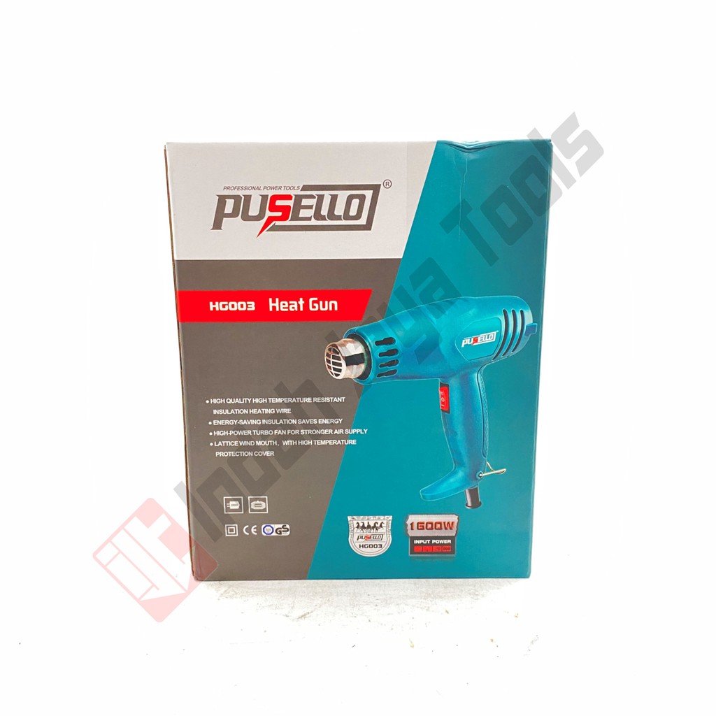 PUSELLO HG003 Hot Air Gun Heat Gun 1600 Watt - Pistol Pemanas