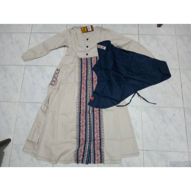 DANNIS SARIMBIT D'TENUN DONGKER GAMIS / ABAYA ANAK PEREMPUAN Size 8