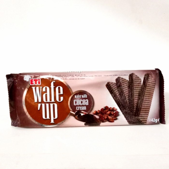 

ETI WAFE'UP WAFER WITH COCOA CHOCOLATE CREAM 142GR WAFER KRIM COKELAT