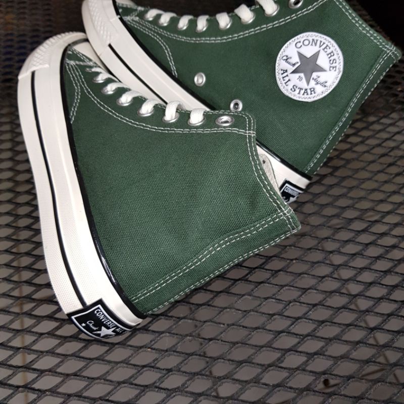 COD SEPATU CONVERSE 70S HI HIJAU TUA ARMY PREMIUM