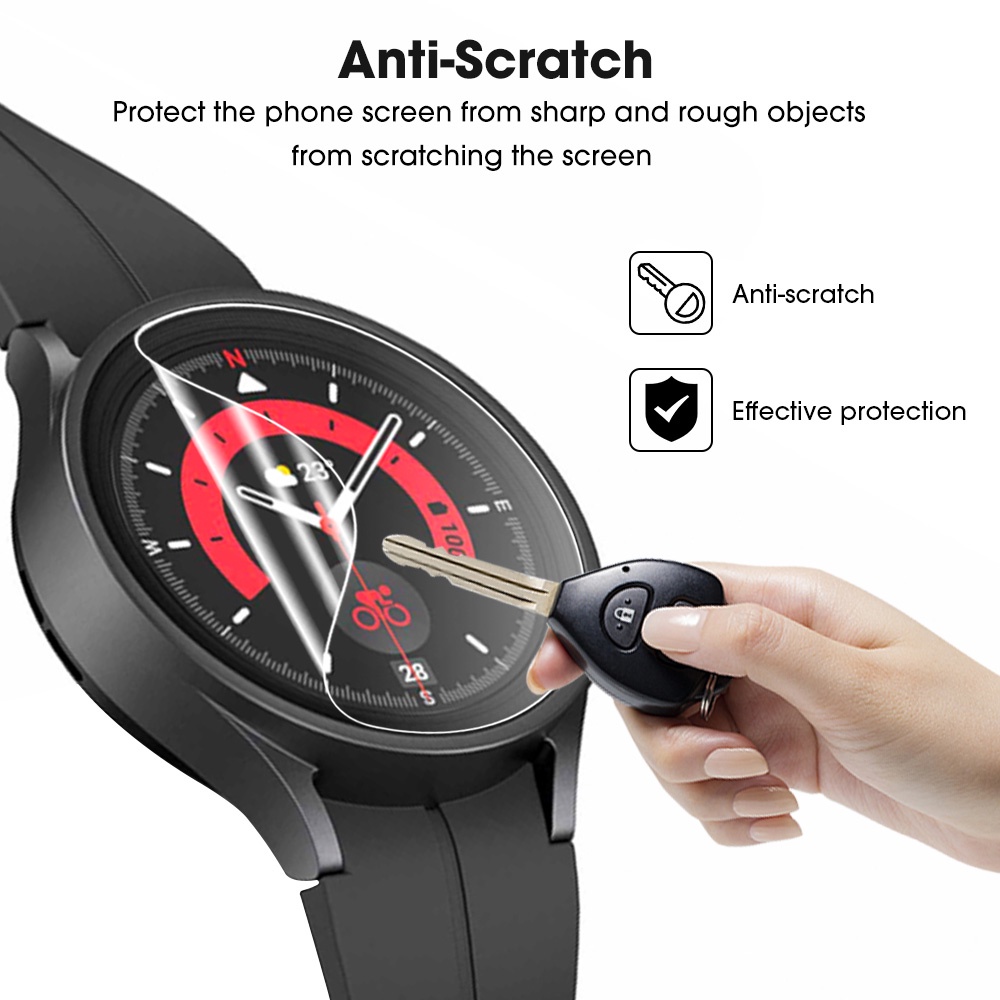 1 Pc Pelindung Layar Hydrogel 9D Curved Untuk Samsung Galaxy Watch 5 Pro